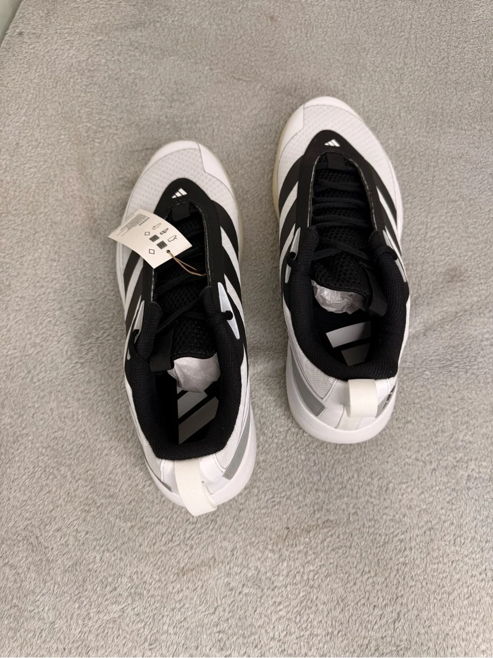 Adidas Subzone Basketball Shoes Men’s Size 13 White Black Gum Sole Sneakers NWT